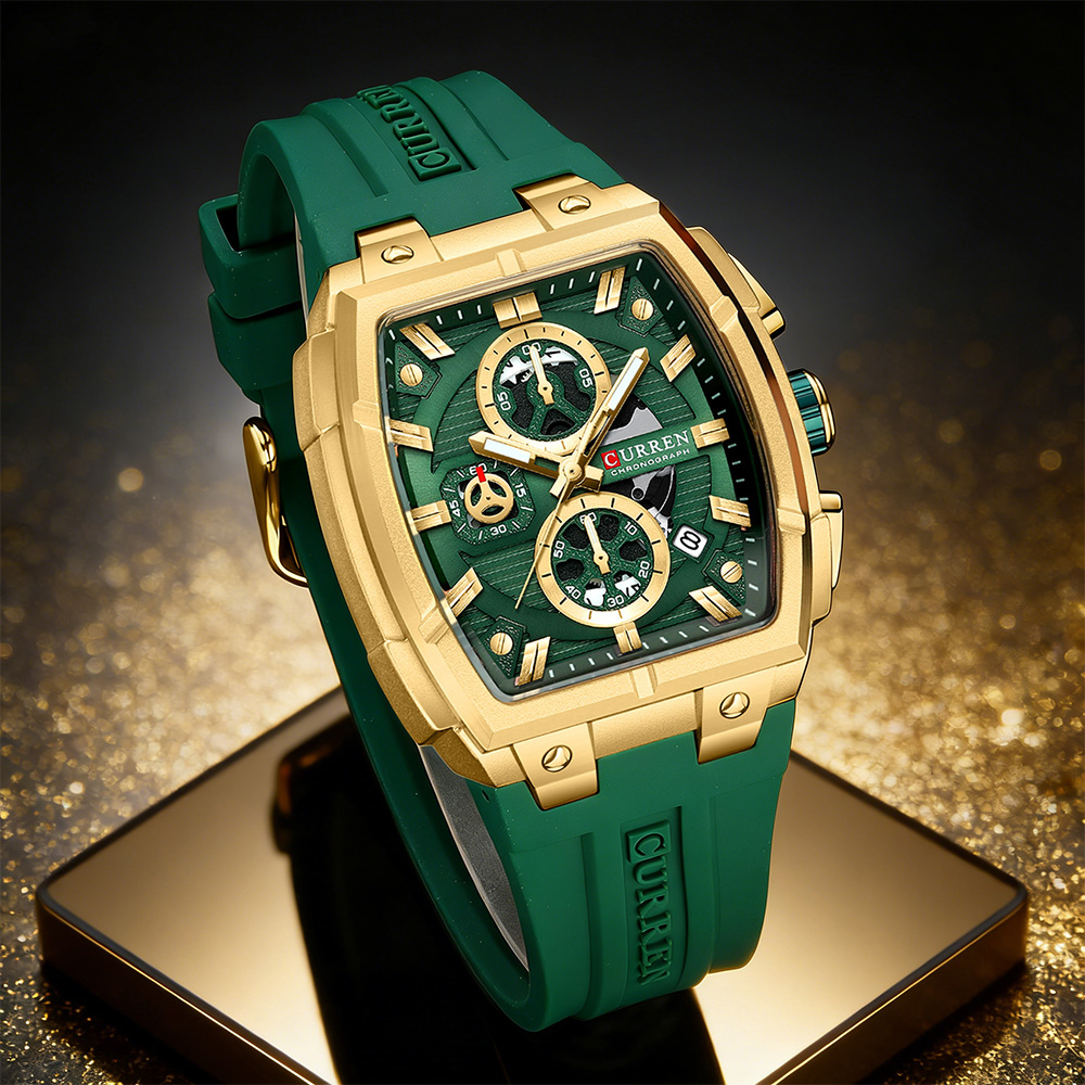 Luxury Watch And Bracelet - Reloj CURREN de Lujo Vintage para