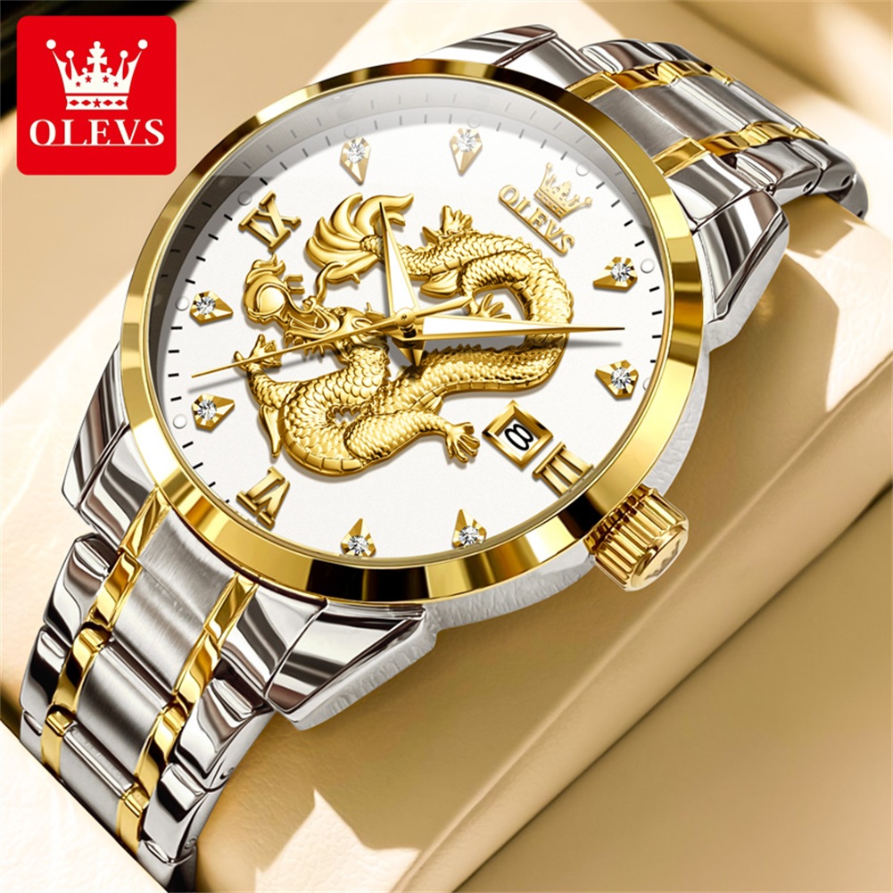 Luxury Watch In China - OLEVS moda China Loong Dragon Dial