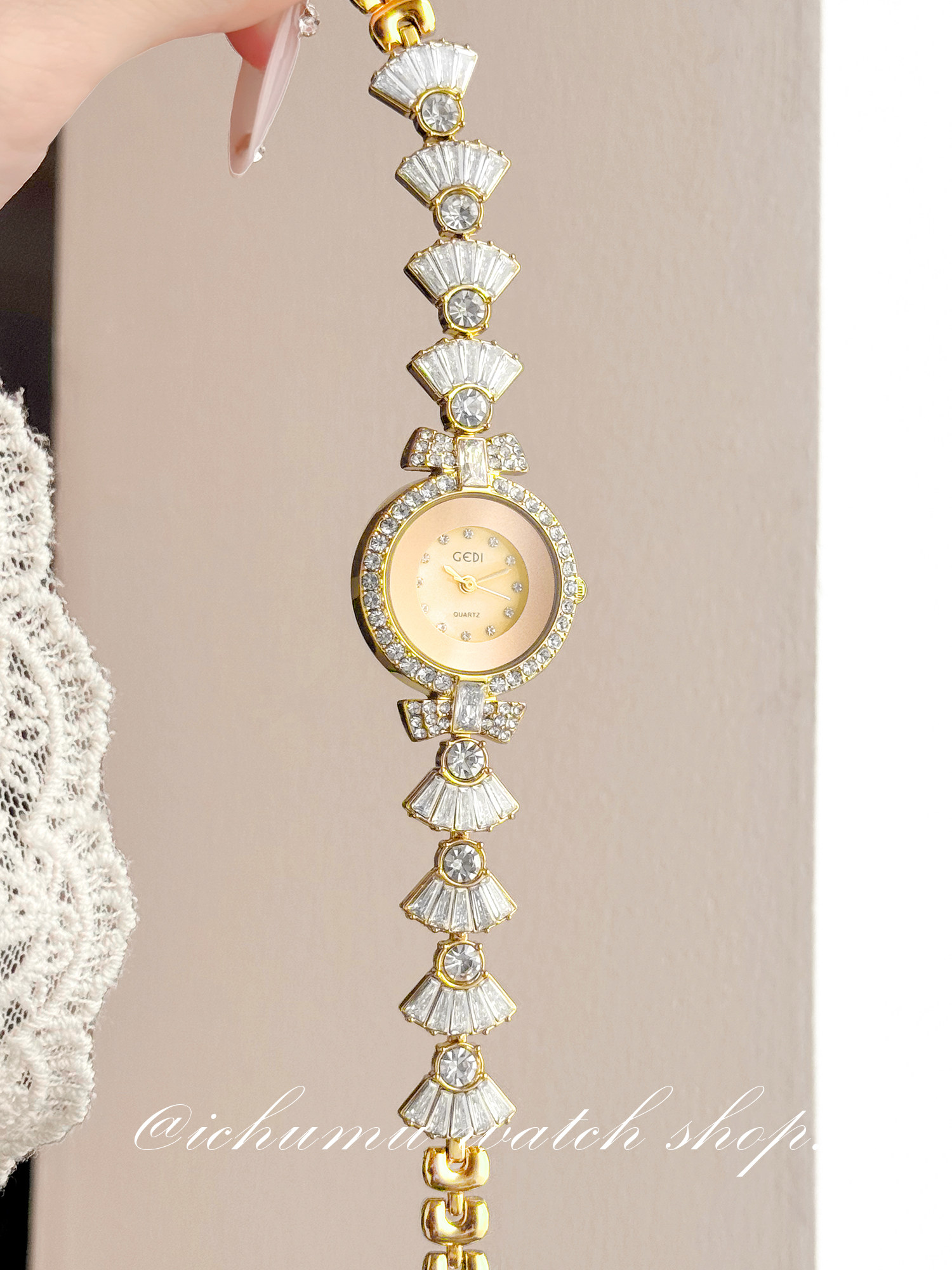 Luxury Watch And Bracelet - Reloj de Pulsera de Cuarzo para