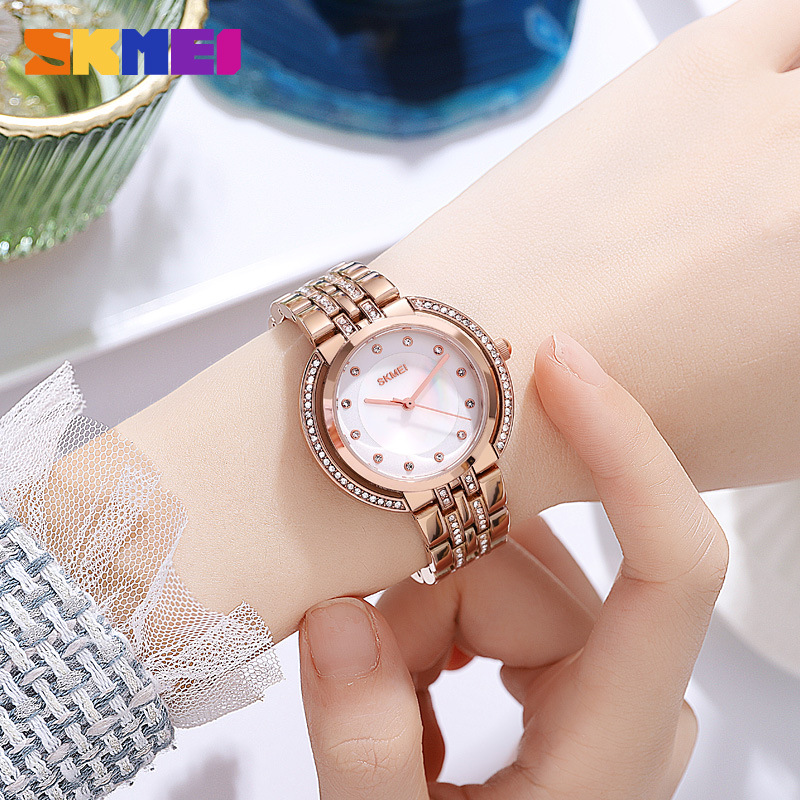 Luxury Watch And Bracelet - Reloj de Pulsera para Mujer, Cuarzo,