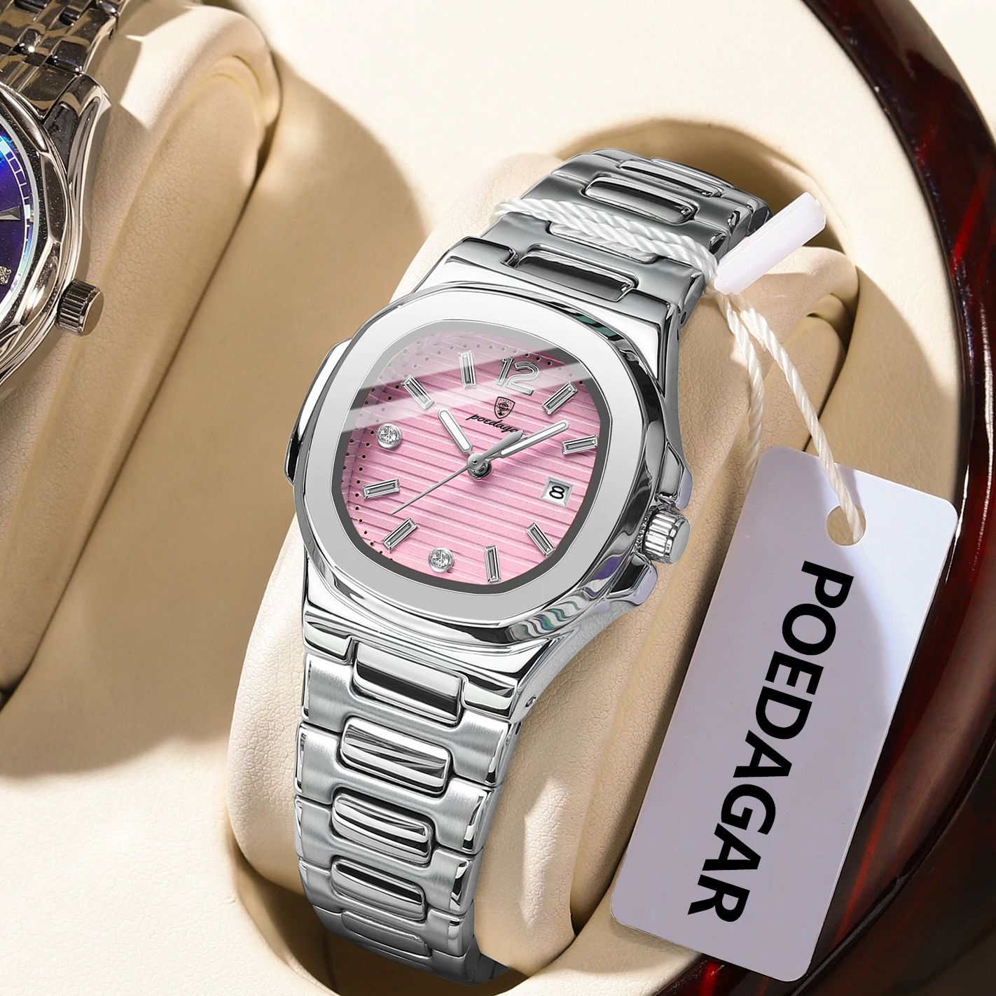 Reloj de pulsera POEDAGAR cuad - Luxury Watch Square reseña y precio