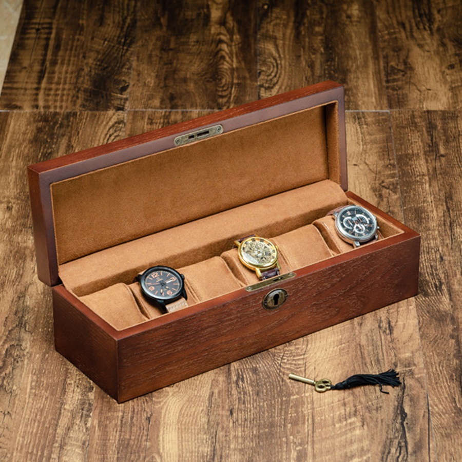 CLCUV caja de reloj de madera  - Luxury Watch Stand reseña y precio