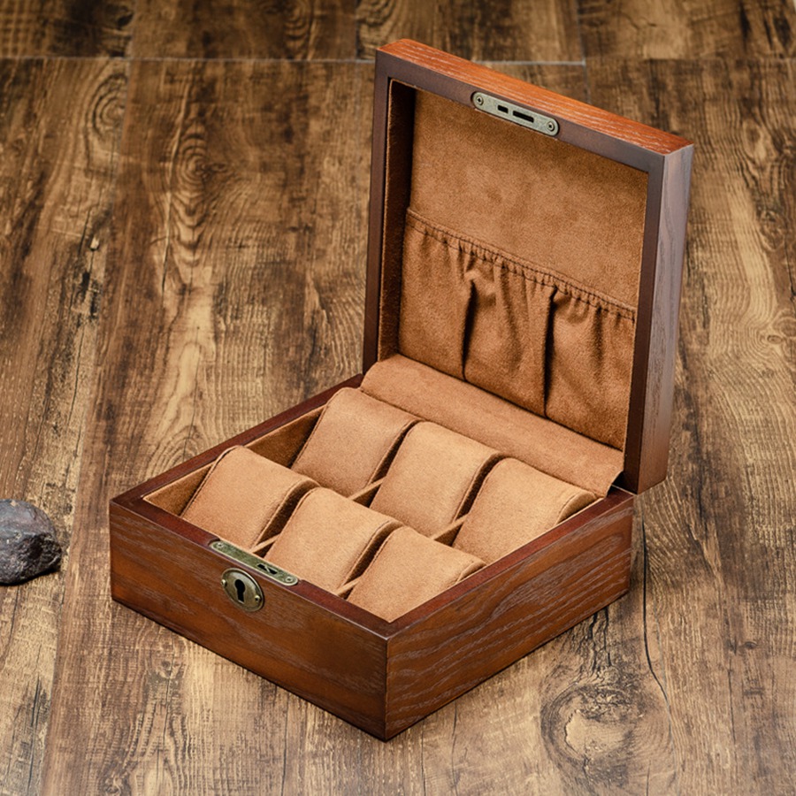 CLCUV caja de reloj de madera  - Luxury Watch Stand reseña y precio