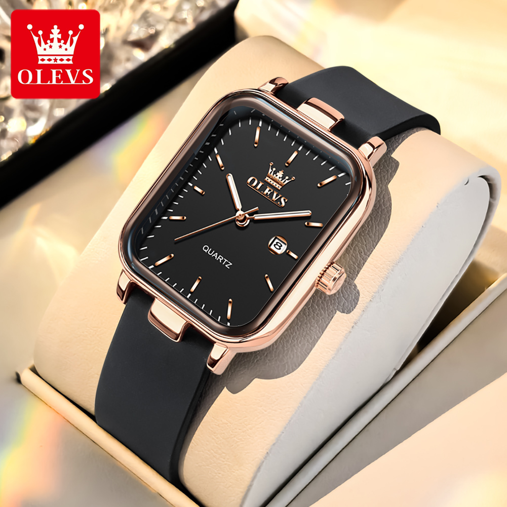 OLEVS reloj de lujo para mujer - Luxury Watch Square reseña y precio
