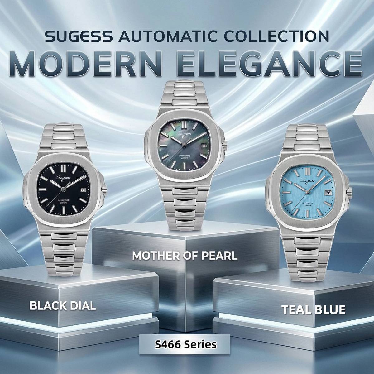 Reloj Sugess para hombre, relo - Cartier Watch Santos reseña y precio