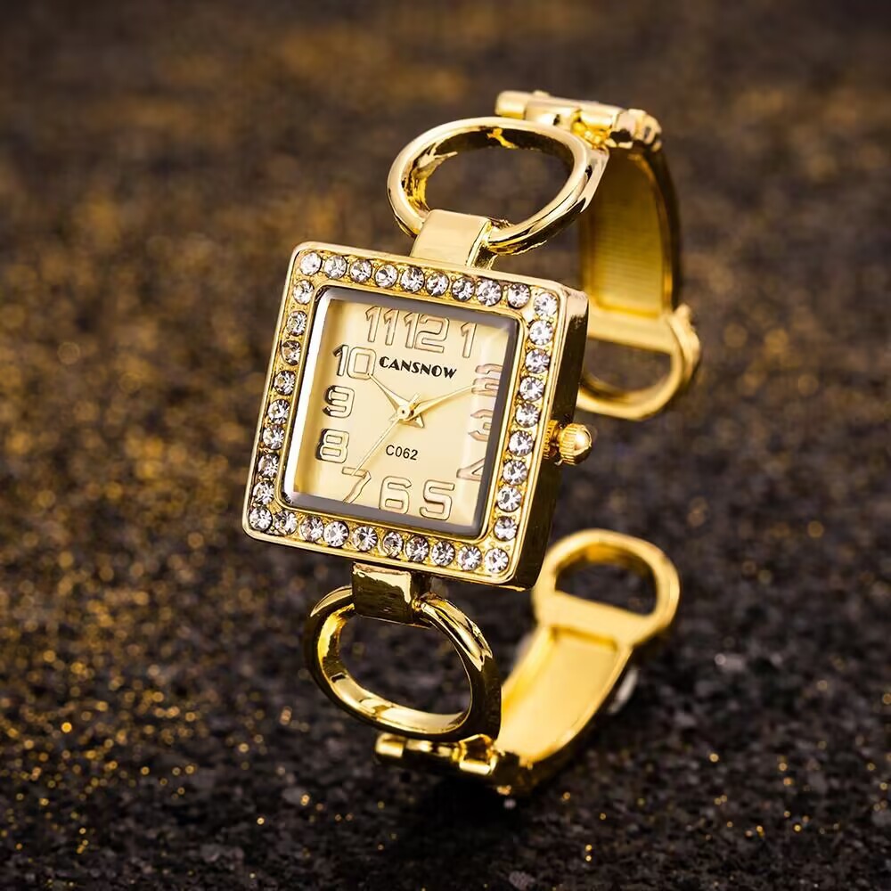 Reloj de cuarzo con esfera cua - Luxury Watch Square reseña y precio
