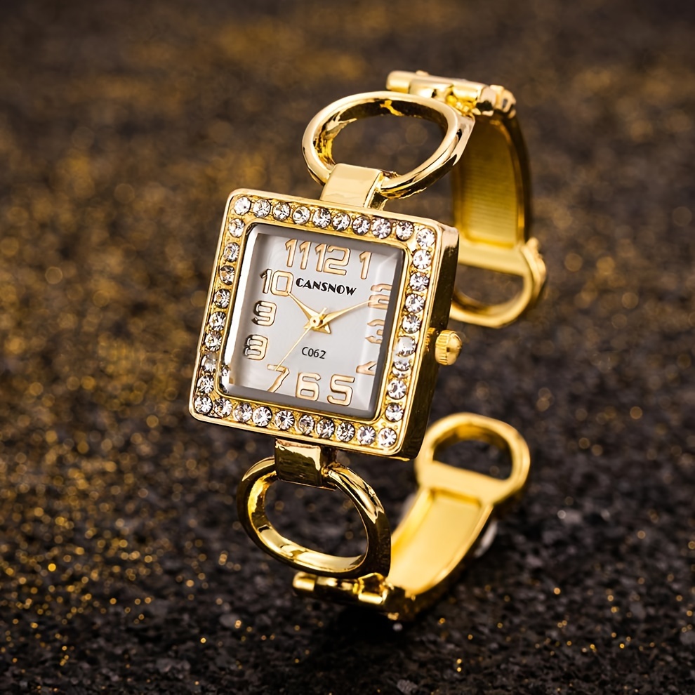 Reloj de cuarzo con esfera cua - Luxury Watch Square reseña y precio