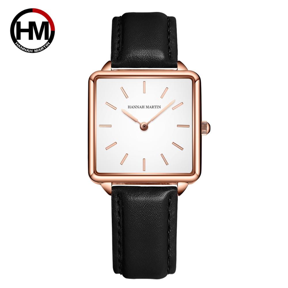 Correa de cuero genuino para m - Luxury Watch Square reseña y precio