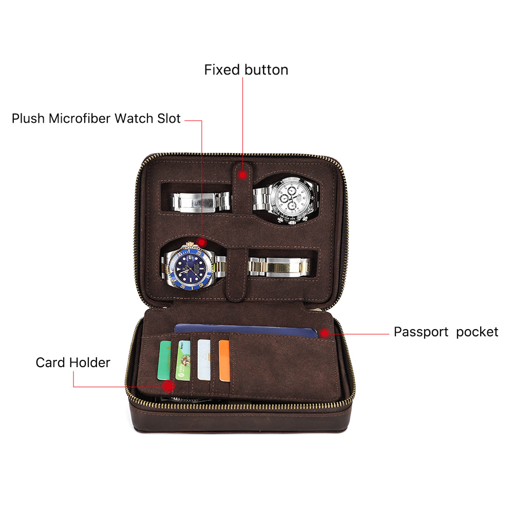 Caja de reloj de cuero genuino - Luxury Watch In China reseña y precio