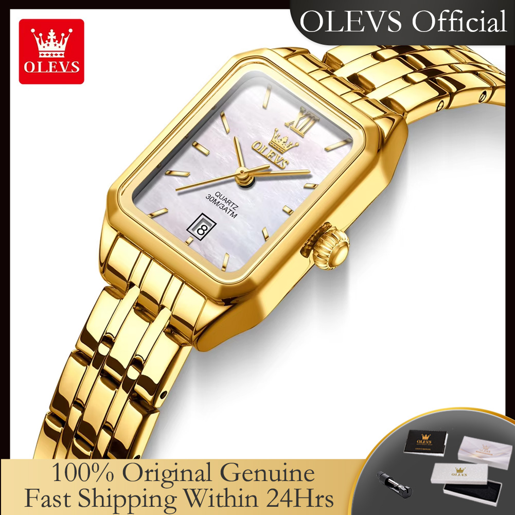 OLEVS 5616 nuevo reloj de cuar - Luxury Watch Square reseña y precio