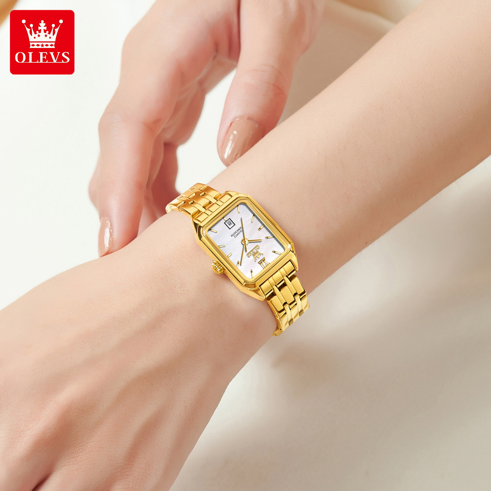 OLEVS 5616 nuevo reloj de cuar - Luxury Watch Square reseña y precio